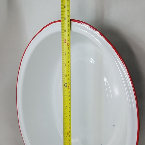 Antique Enameled Baby Wash Bowl Tub Basin - Picture 4 of 13